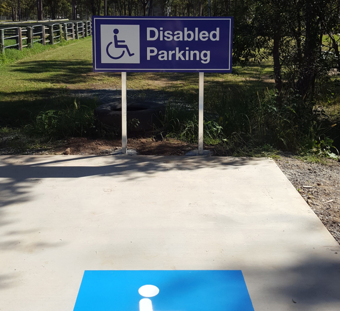 5 disabled parking