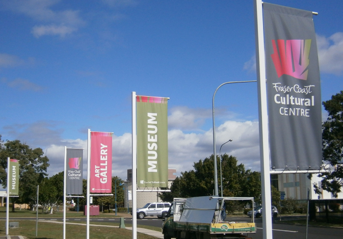 banner flag manufacture and install hervey bay