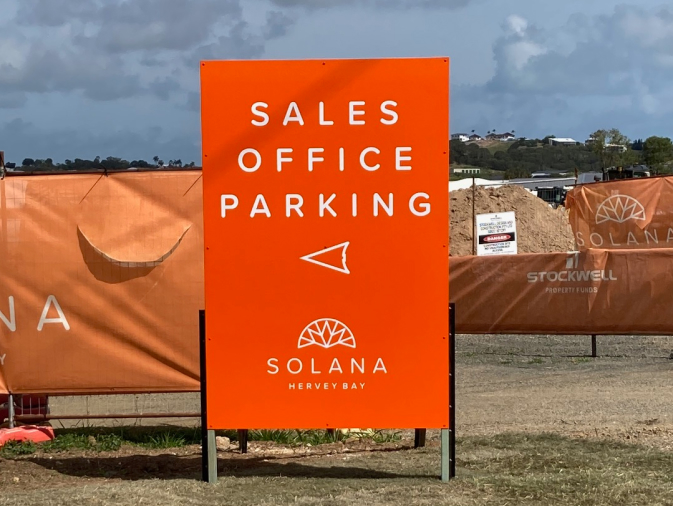 property developer signage hervey bay
